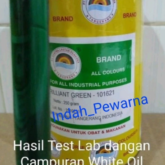 

Ekstra Pewarna minyak hijau mudasoent brilliant green11621 coloursea 25gr