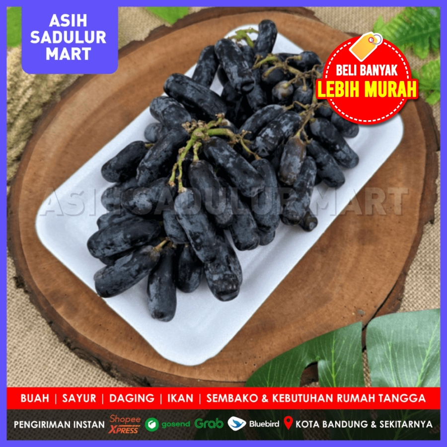 

Anggur Jari 500gr Autumn Moondrop Super Manis Promo Murah Diskon Bandung Gosend