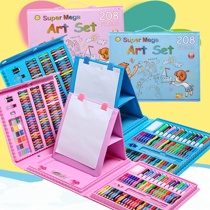 

KP8 Pensil Warna Crayon Cat Air 2pcs Set Alat Menggambar Melukis Mewarnai
