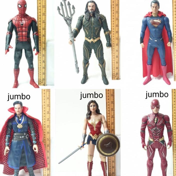 PESTA HARGA SPESIAL AVENGERS ACTION FIGURE SUPER HERO JUMBO SPIDERMAN SUPERMAN THOR HULK IRON MAN CA