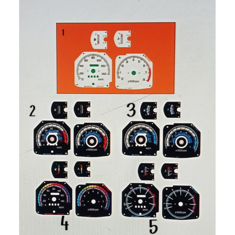 Speedometer variasi mobil Suzuki Jimny katana