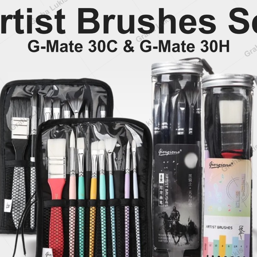 

Promo Giorgione Artist Brushes Set GMate 3C GMate 3H Kuas Set