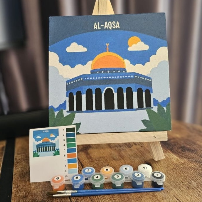 

HJ6 Paint By Number Kit 2x2cm Dan 2x3cm Kanvas Lukis Cat Lukis Kanvas Gambar