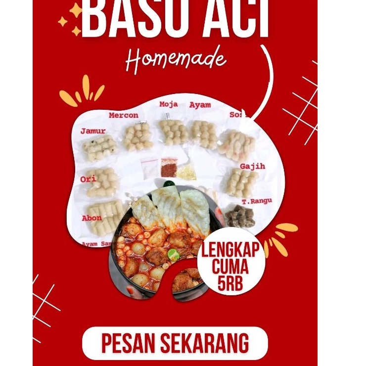 

DISKON NATAL Baso aci Boci isi12 Ayam Suir garut boci tulang rangu bocirat beranak kriwil mercon tetelan mozarella sajodo maknyoss