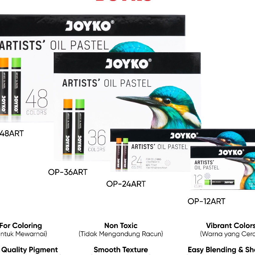

FG2 Artists Oil Pastel Krayon Minyak Joyko OPART Warna Colors