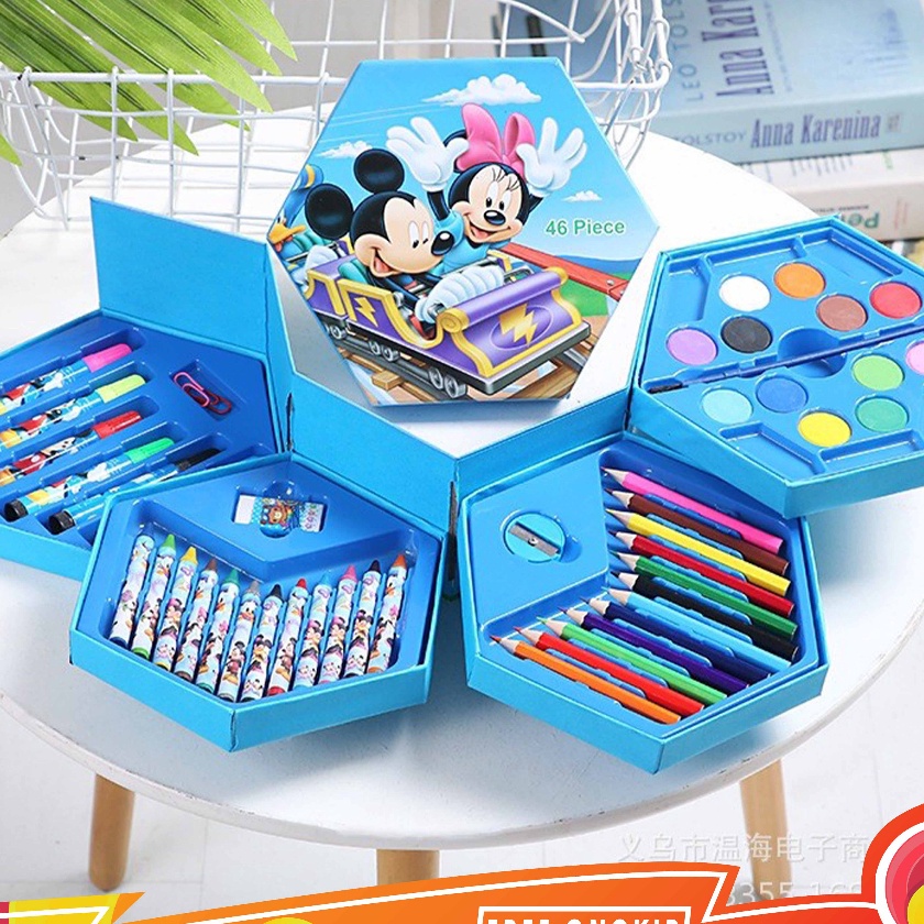 

Beli FAYES COD Crayon Set Isi 46 Spidol Pensil Warna Cat Air Alat Lukis STY9