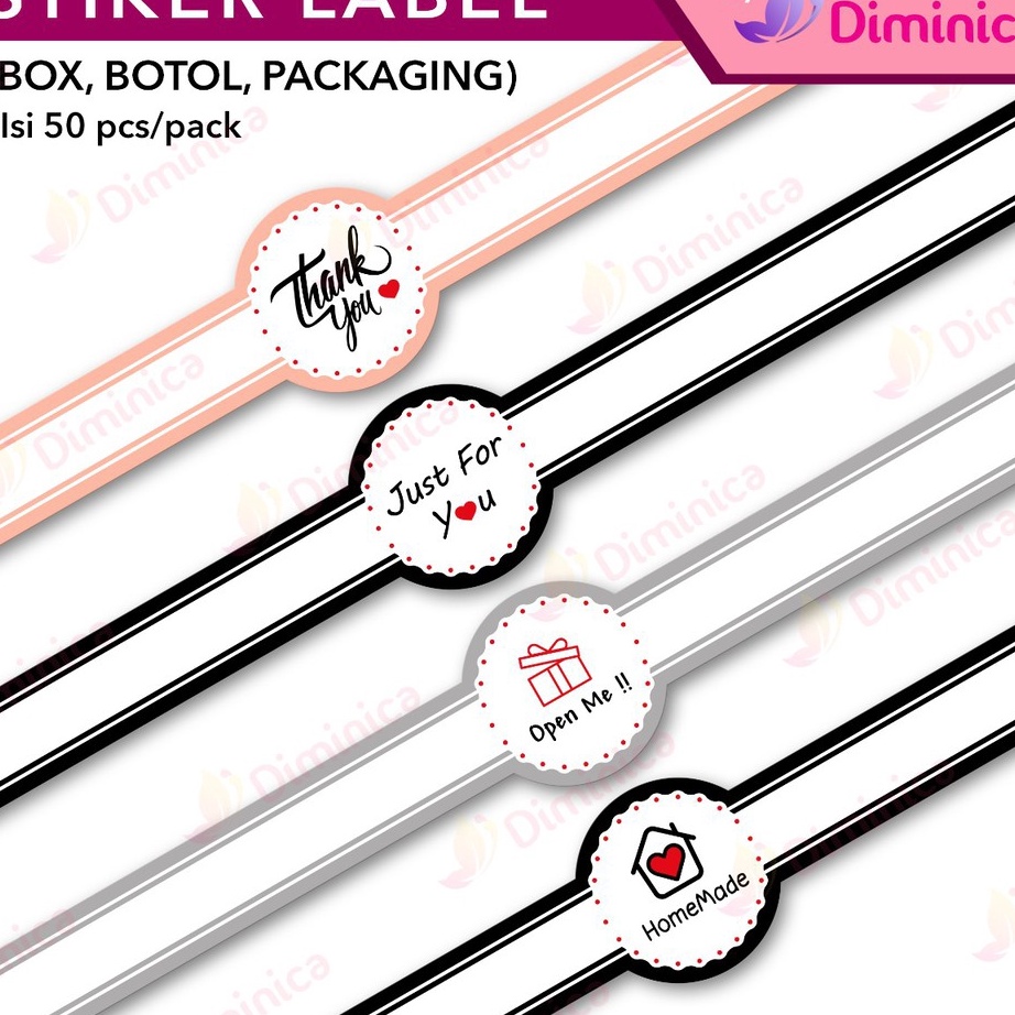

PENAWARAN TERBAIK Sticker Label MakananSticker Tutup Botol Stiker Box Kue Stiker UcapanSticker Hampers Murah