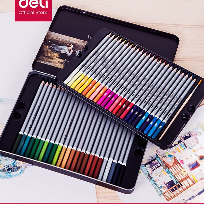 

KF7 Deli Pensil Warna 48 Warna PCS tidak be dapat dicuci dan teknologi hybrid 6523