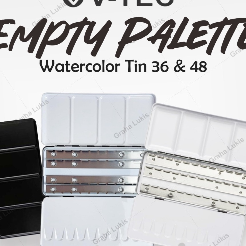 

Grosir Empty Palette Watercolor Tin 48 36 Empty Box