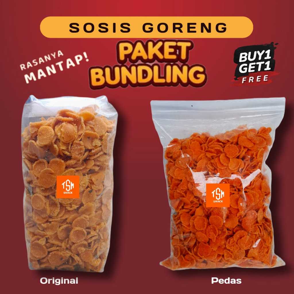 

PAKET BUNDLING BUY 1 GET 1 !! Sosreng 500 Grm Pedas Sosreng 500 Grm Original Bumbu Special Gurih Kriuk