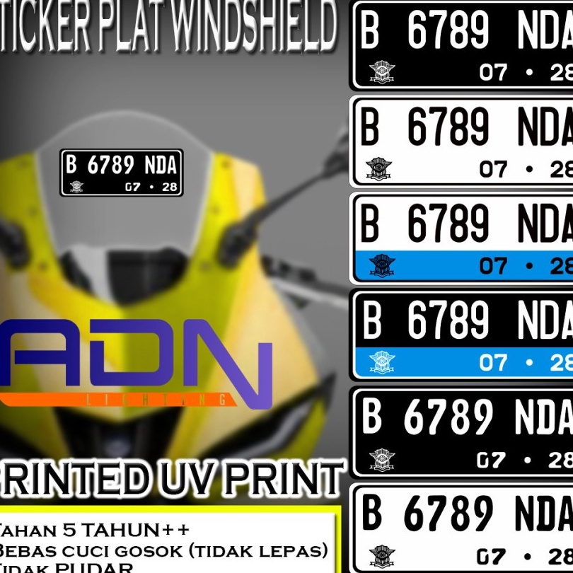 PESTA CASHBACK STICKER STIKER UNTUK WINDSHIELD  VISOR UV Print