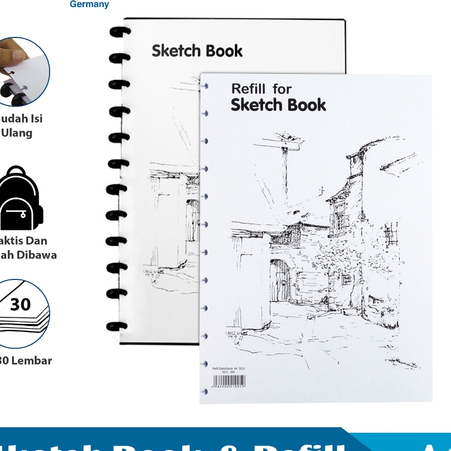 

KF7 LYRA COMBO 2 Buku Sketsa dan Refill Ukuran A4 3 Lembar Sketch Book Binder Buku Bergambar LYR92126