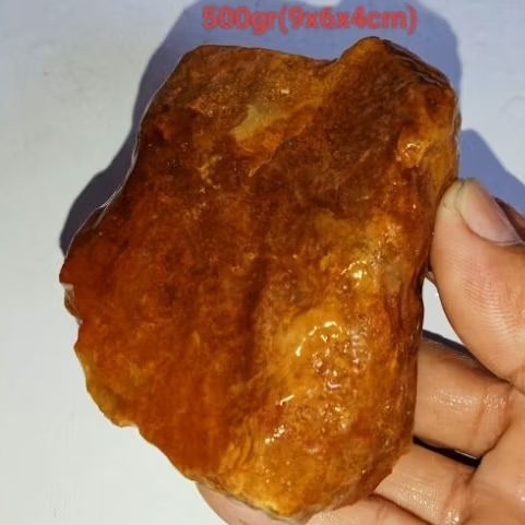 batu mani gajah madu full kristal (699)