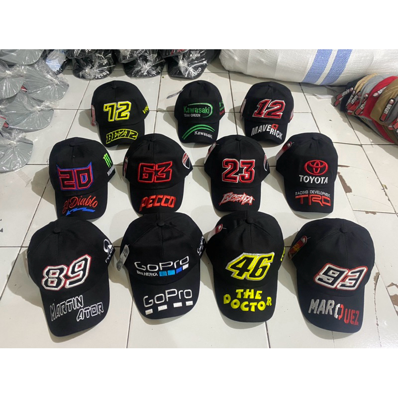 Topi racing anak motogp f1 balap rossi marquez