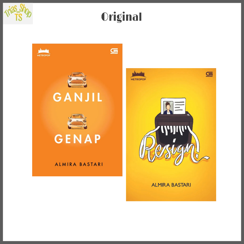 Paket 2 Buku Ganjil Genap Dan Resign Almira Bastari