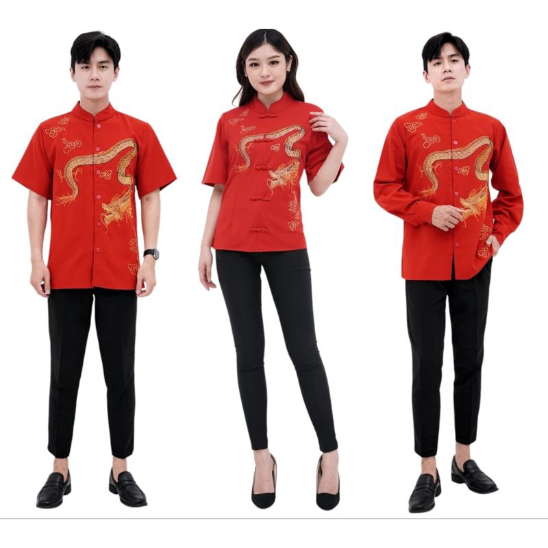 Cheongsam wanita congsam shanghai imlek atasan baru