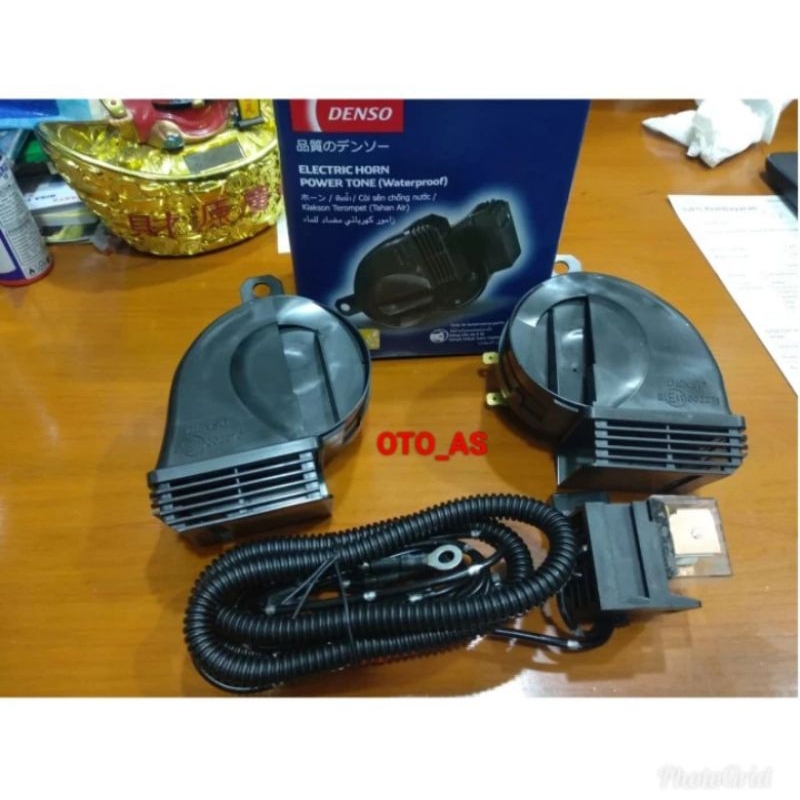 paket klakson denso + kabel Relay mobil kijang
