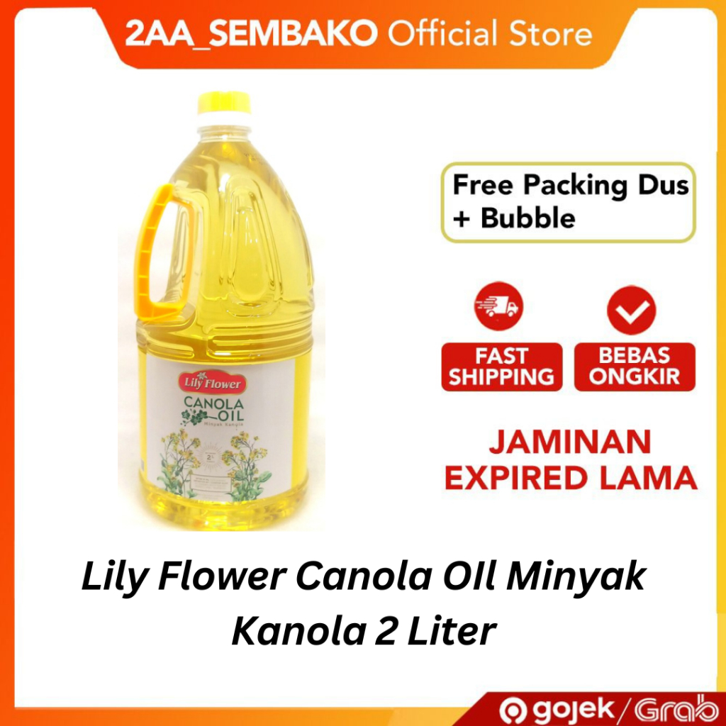 

Lily Flower Canola OIl Minyak Kanola Malaysia 2 Liter