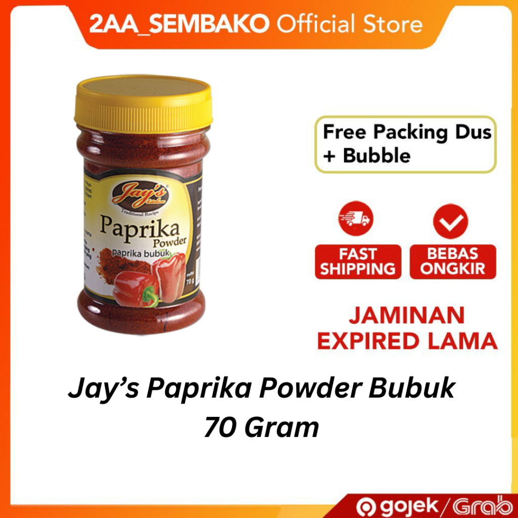 

Jay's Paprika Powder Seasoning / Paprika Bubuk 70 Gram