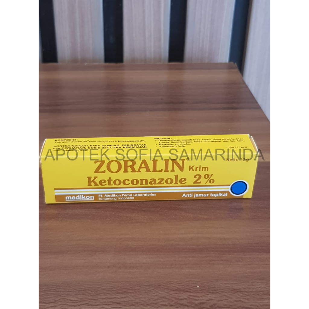 ZORALIN ketoconazole -Salep Obat Gatal Selangkangan - Kurap - Kadas - Eksim - Kutu Air - Panu