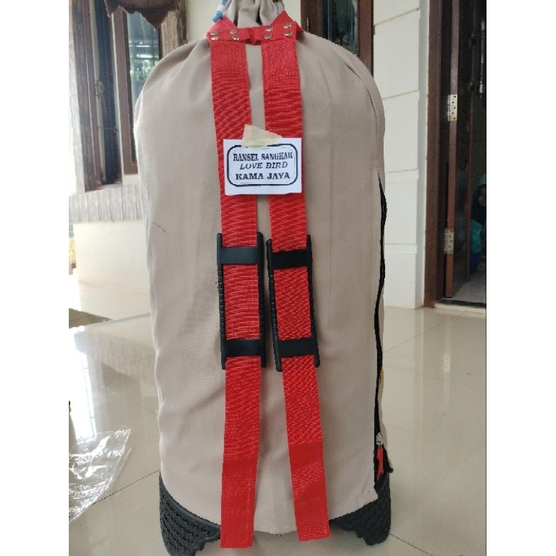 TALI RANSEL/GENDONG SANGKAR BURUNG LOVEBIRD/KANDANG KECIL