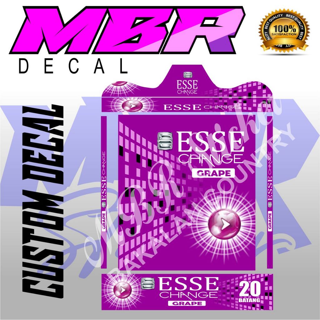 decal sangkar esse ungu,decal sangkar kotak