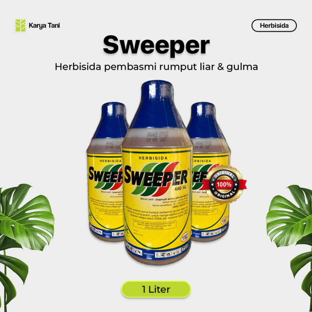 HERBISIDA PEMBASMI RUMPUT DAN GULMA SWEEPER 480SL 1 LITER