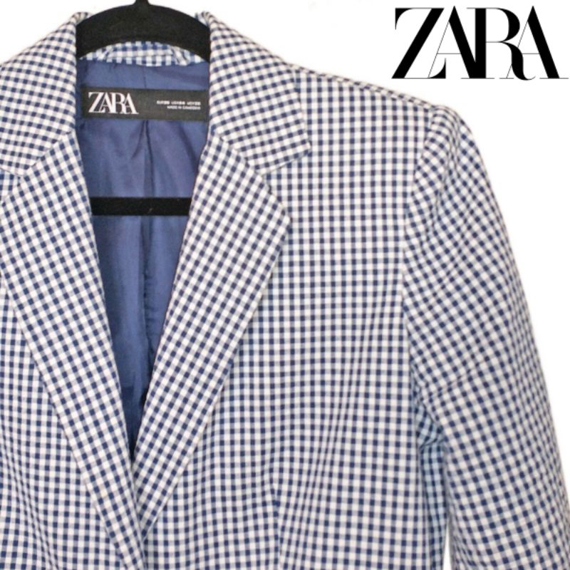 PREMIUM BLAZER THRIFT TARTAN KOTAK - KOTAK WANITA KOREA HS HOUNDSTOOTH PLAID JAS PEREMPUAN BRANDED
