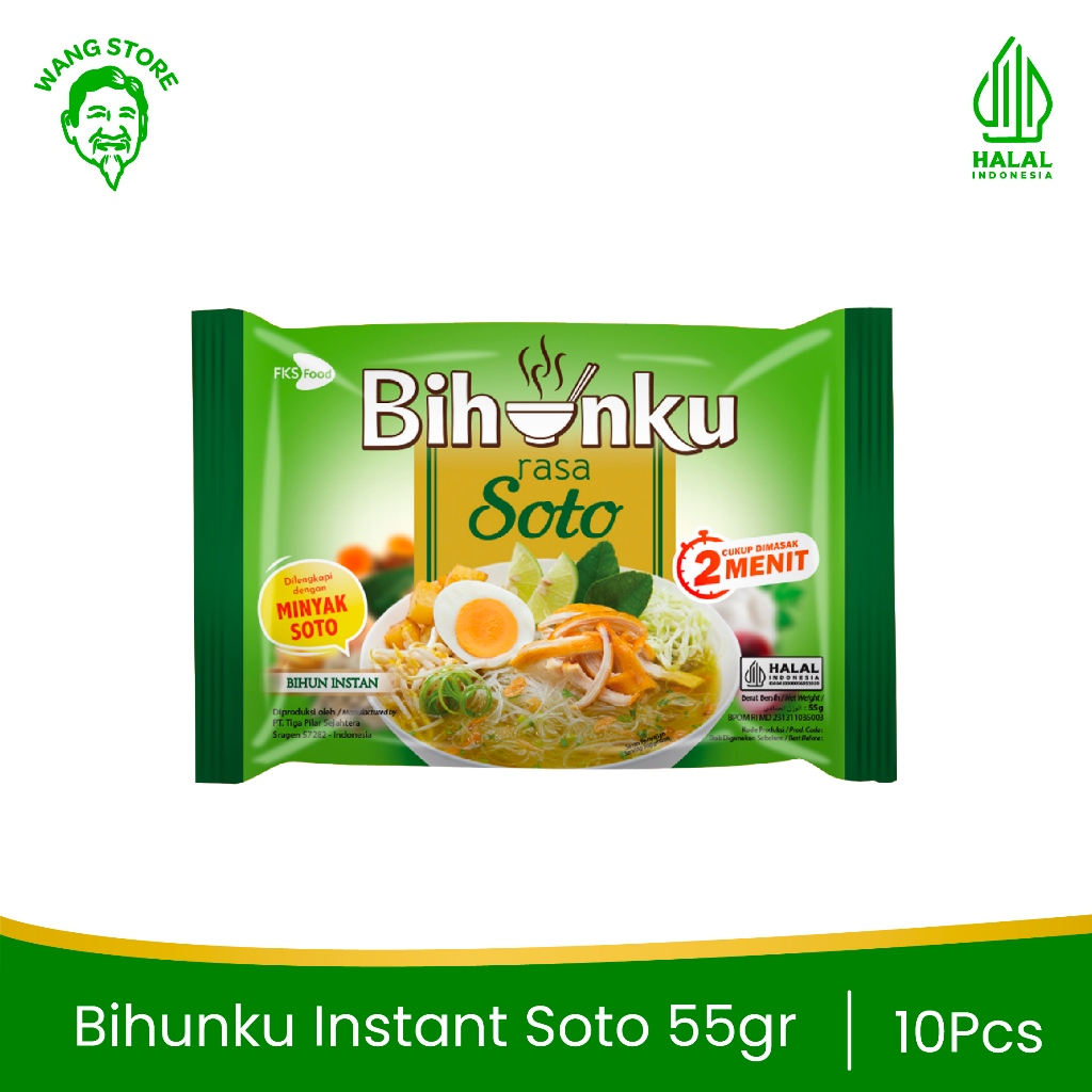 

Bihunku Instan - Soto - 55gr - 10 PCS