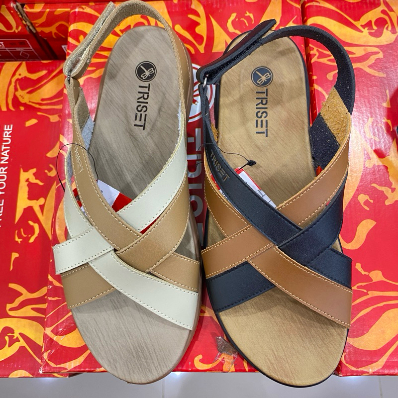 • TRISET • sandal tali wanita sandal selop tali