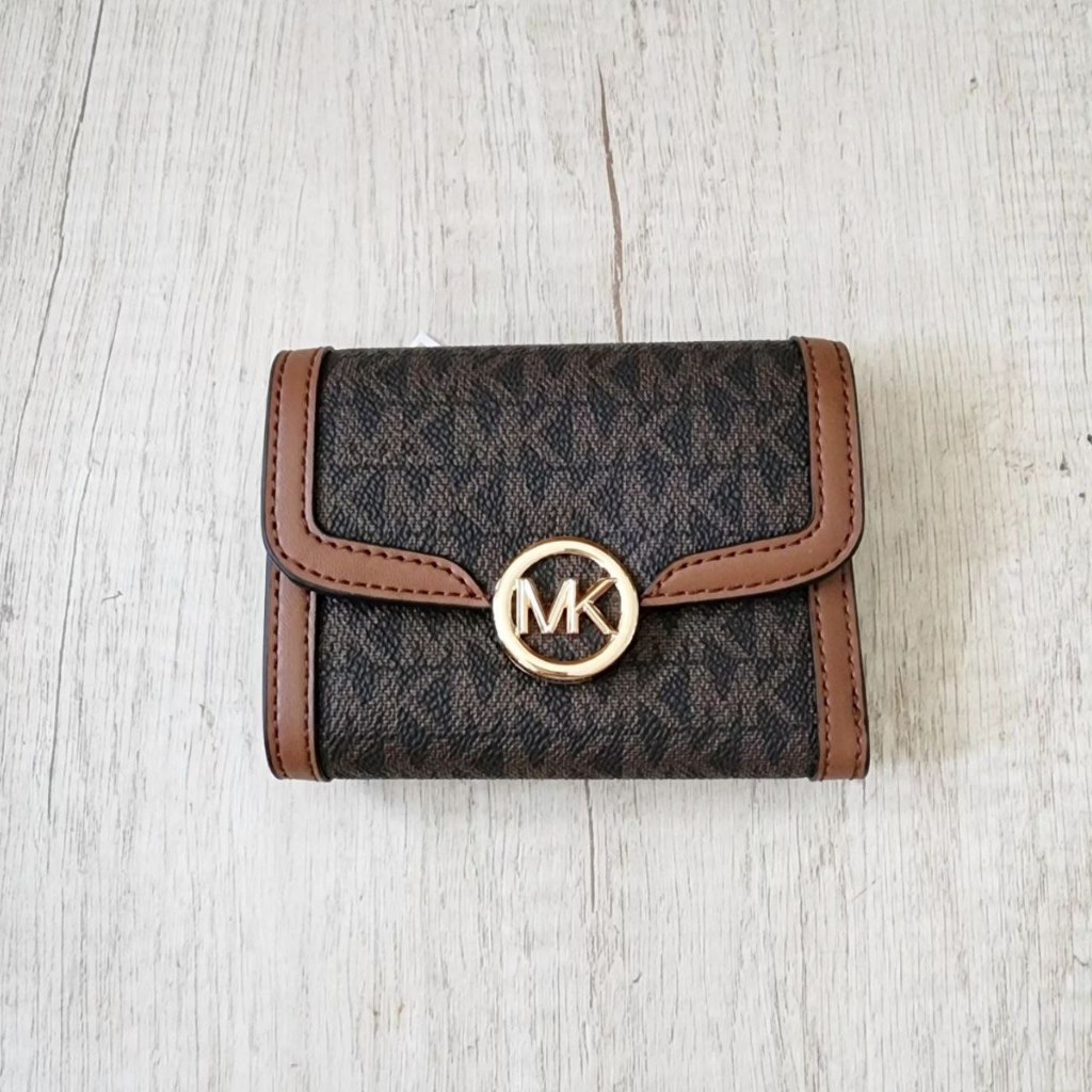 dompet mini cewek michael kors brown ready stock