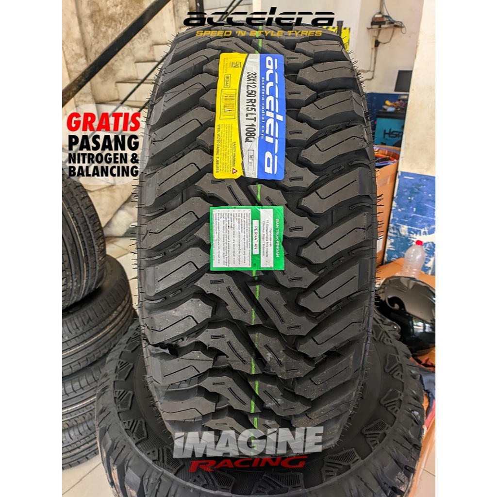 BAN MOBIL SEMI OFFROAD BUNGA TAHU 33 12,5 R15 ACCELERA M/T-01 MURAH BERKWALITAS
