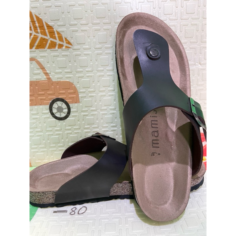 Mamiji Sandal | Sparta solid warna Espresso