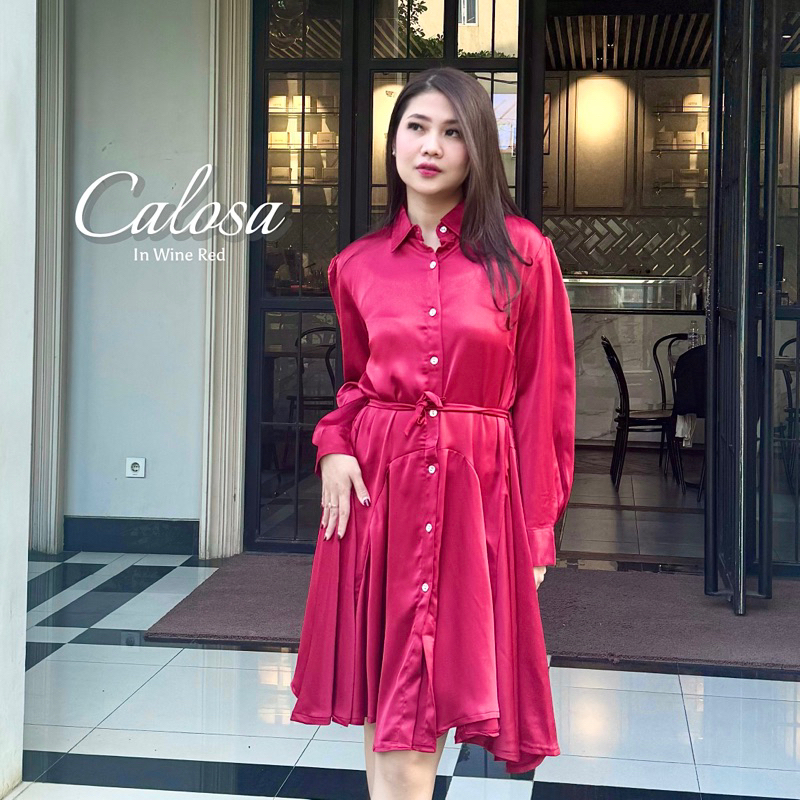 Calosa Dress - New Collection - Dress Dengan Look Feminine Kekinian - Dress Elegant Dengan Desain Si