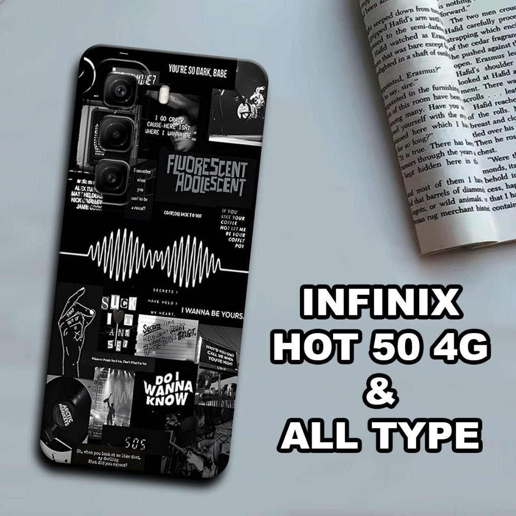 CC26/ Softcase karet lentur untuk Infinix Hot 50 4G/Motif Aesthetic/case Infinix Hot 50 4G terbaru /