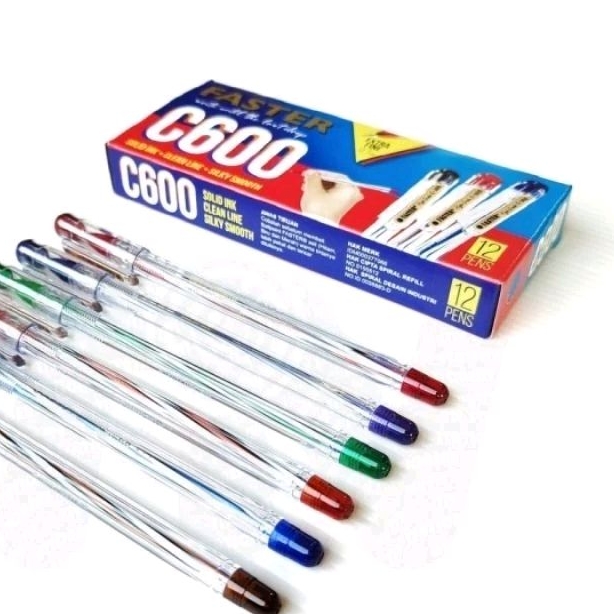 

CUCI GUDANG PROMO Pulpen Faster C600 Biru Hitam