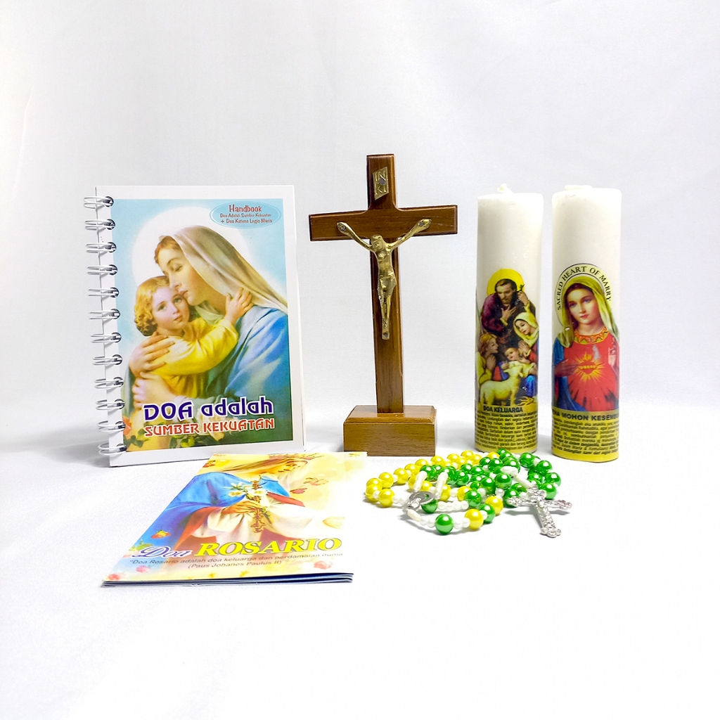 Doa Katolik Lengkap Paket Doa Katolik Lengkap Doa Pribadi Rumah Rosario Salib Lilin Buku Doa Rosario