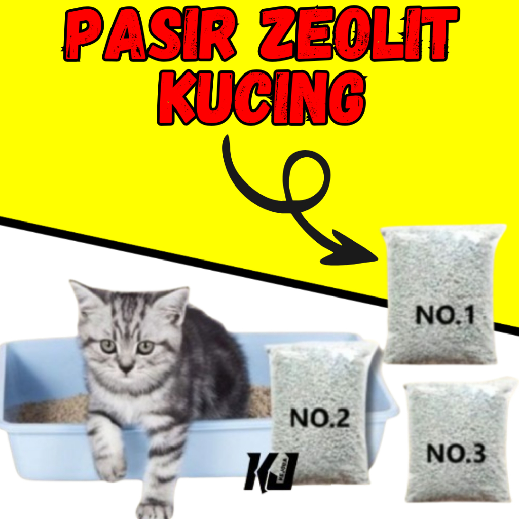 Pasir Kucing Zeolit 500gr Pasir Anjing Zeolit Pasir Pup Kucing Pasir Pup Anjing Tempat Kotoran Kucin