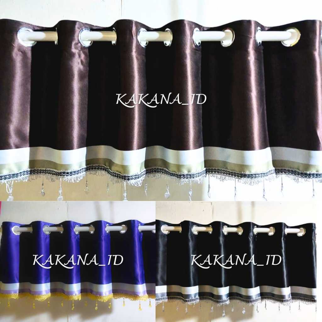 Gorden Poni Pintu Tengah Ruang Tamu Panjang 270 Cm 24 Ring 12 Gelombang Terbaru