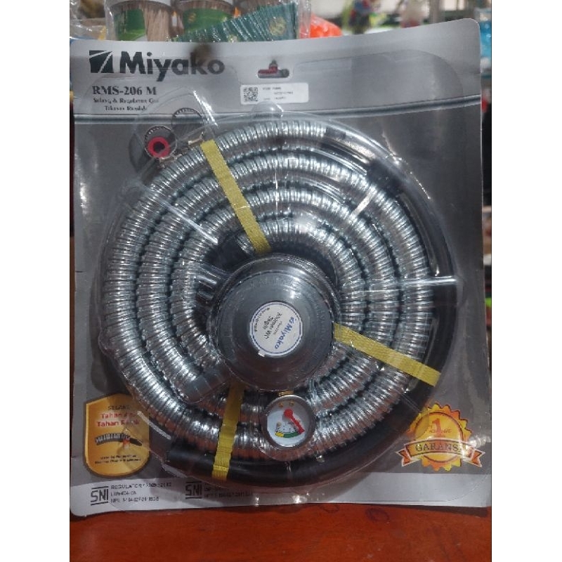Regulator gas miyako pakai selang/regulator gas miyako komplit