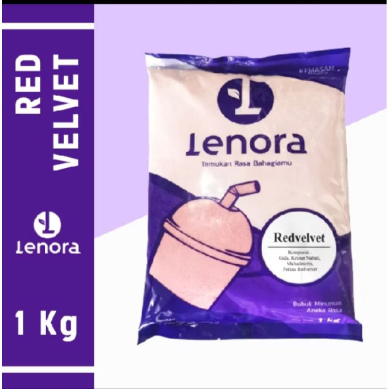 

LENORA Bubuk minuman RED VELVET /Serbuk minuman /Powder drink Rasa RED VELVET