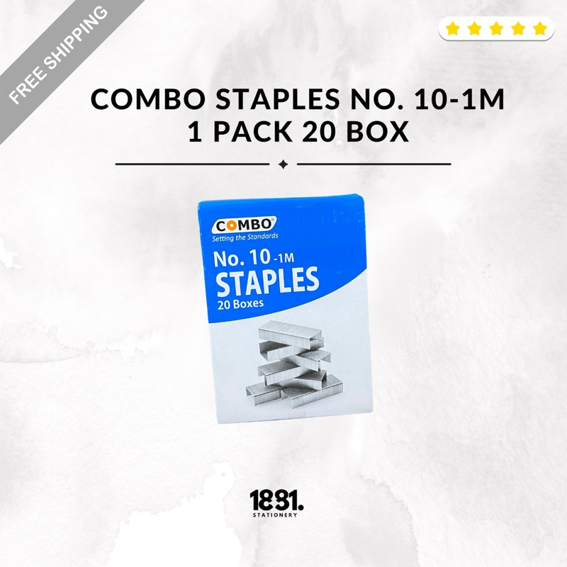 

Refill Stapler Staples Combo No.10-1M | Refill Staples 1 Pack 20 Box | Refill Staples Combo Ukuran 10