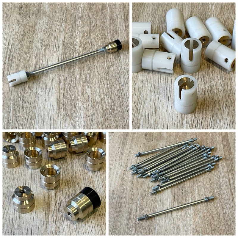 seher set od22 & od25 seher kuningan as pompa od19 untuk od22 seher set kuningan