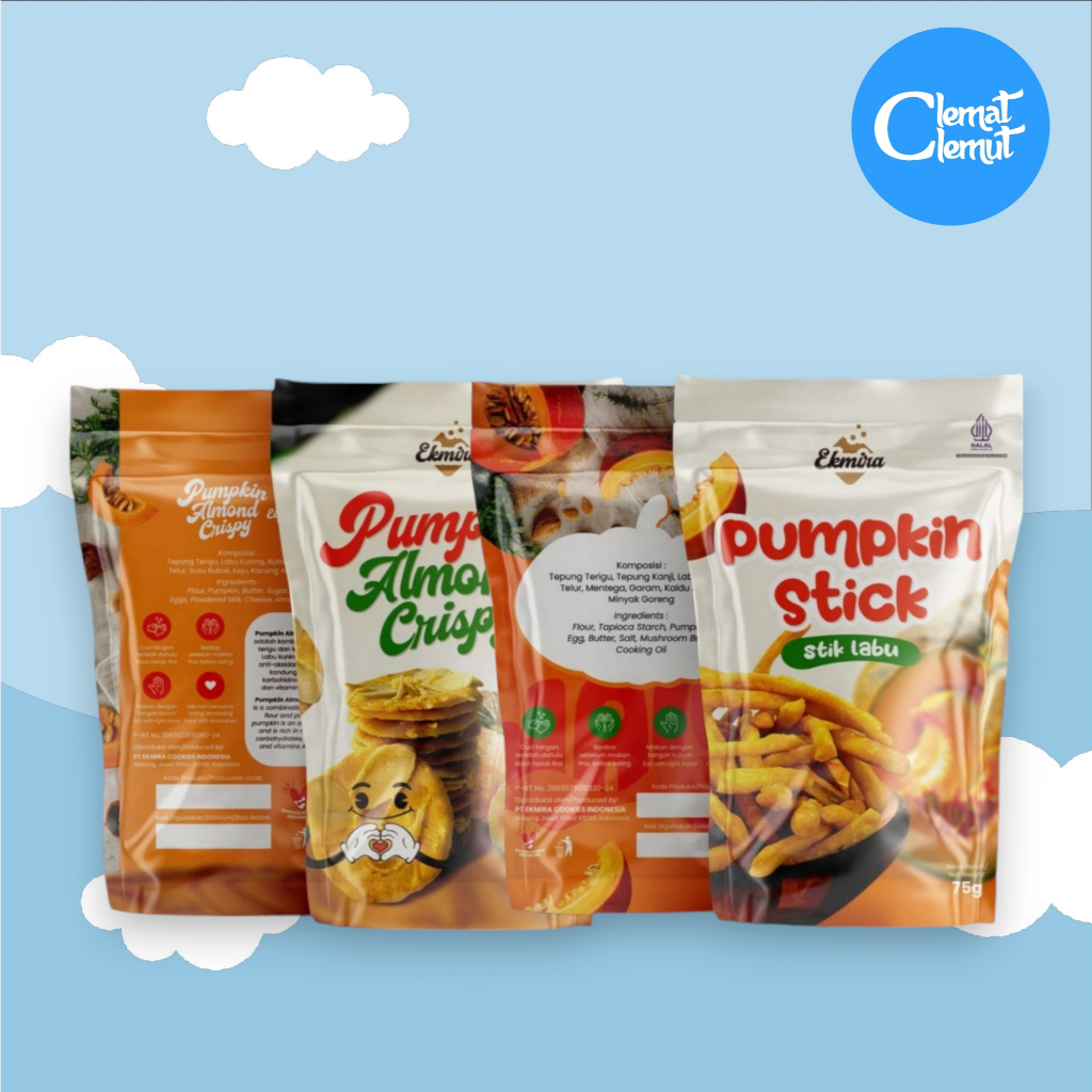 

PUMPKIN STICK & PUMPKIN ALMON CRISPY | DUO PUMPKIN YANG GURIH DAN MENGGODA