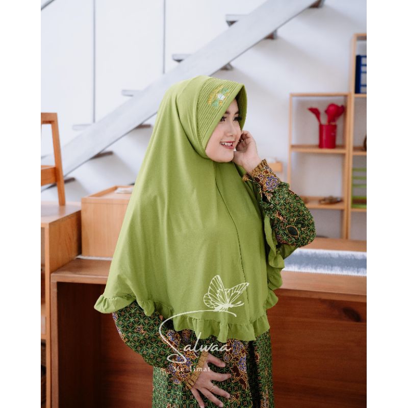 HIJAB MUSLIMAT NU REMPEL SEMI JUMBO