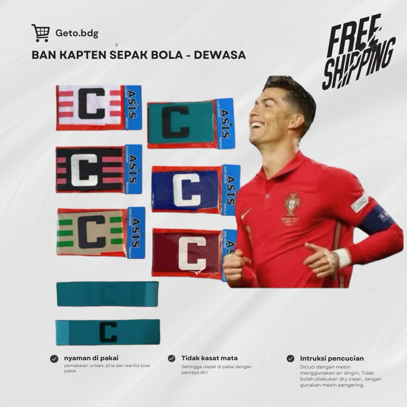Ban Kapten/Ban Captain Sepakbola Futsal/Kesebelasan/Ikat Lengan Kapten