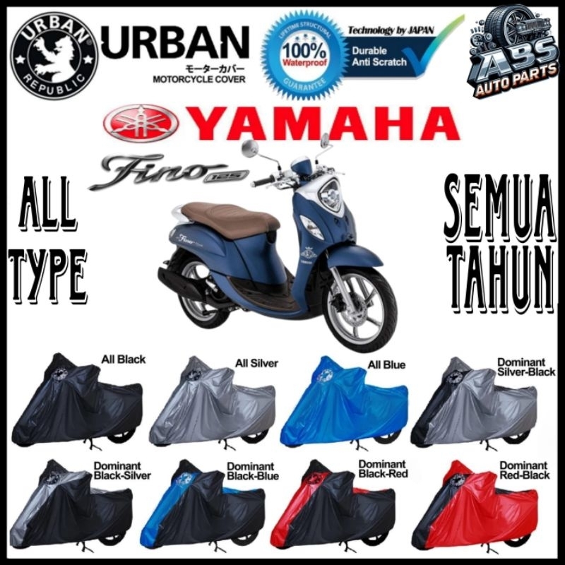 URBAN Sarung cover motor Yamaha Fino All type semua tahun 100% waterproof Aksesoris motor Yamaha Fin