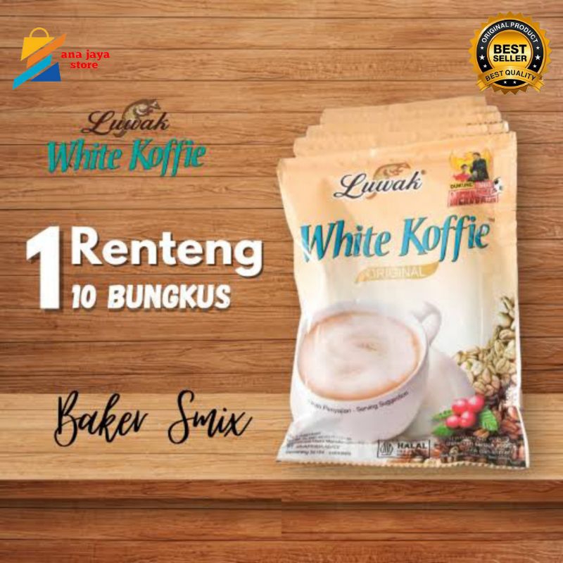 

LUWAK WHITE KOFFIE SACHET | LUWAK WHITE COFFIE RENTENG ISI 10 SACHET