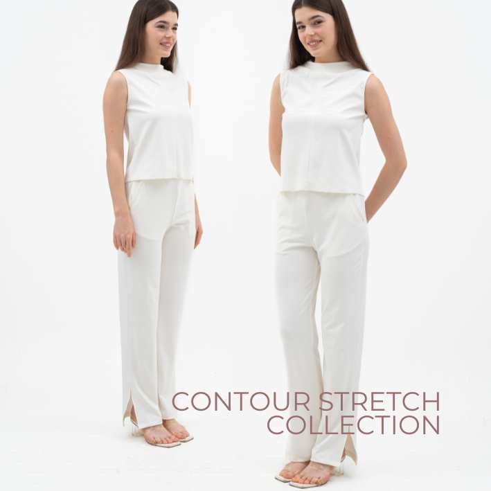 CONTOURING STRETCH PULL-UP PANTS