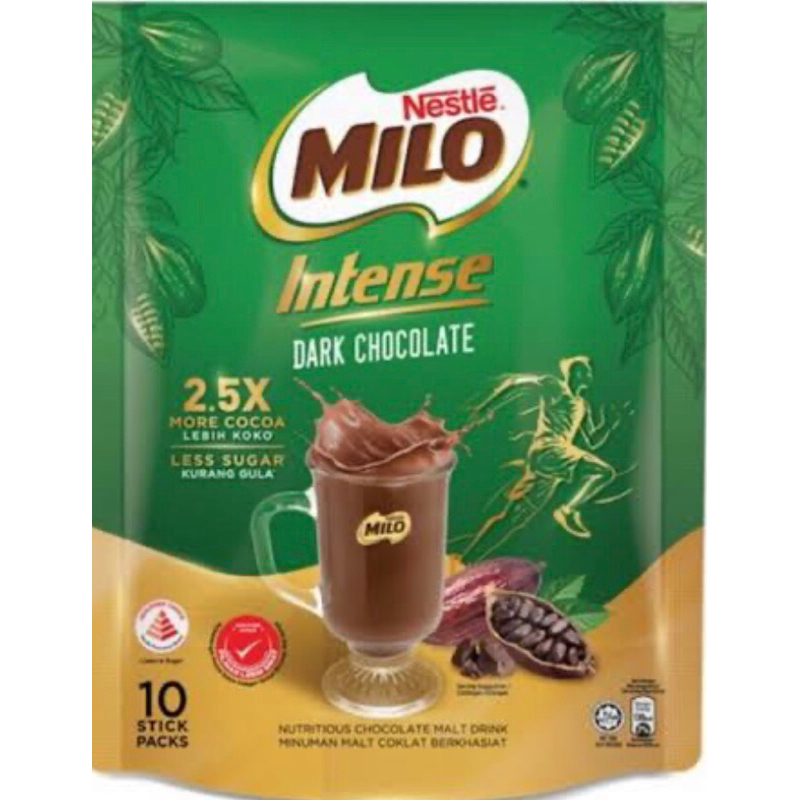 

Milo intense Dark Chocolate (10 sachet)